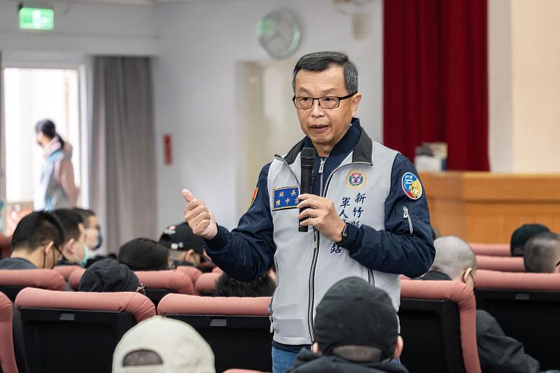 站長陳中吉致詞勉勵。