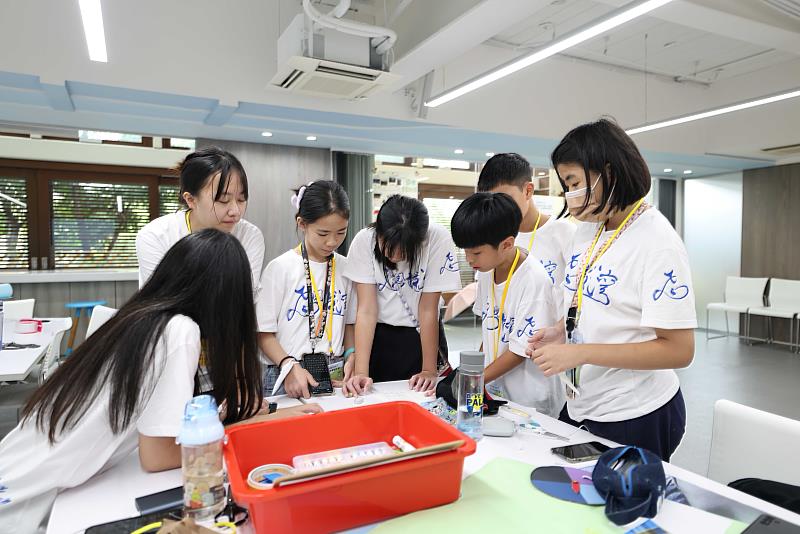 小組討論並設計5天成果展示海報。