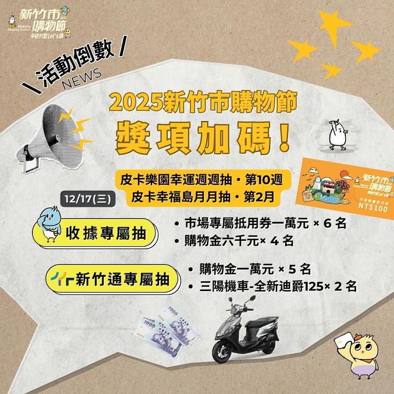 2025新竹市購物節獎項加碼EDM。