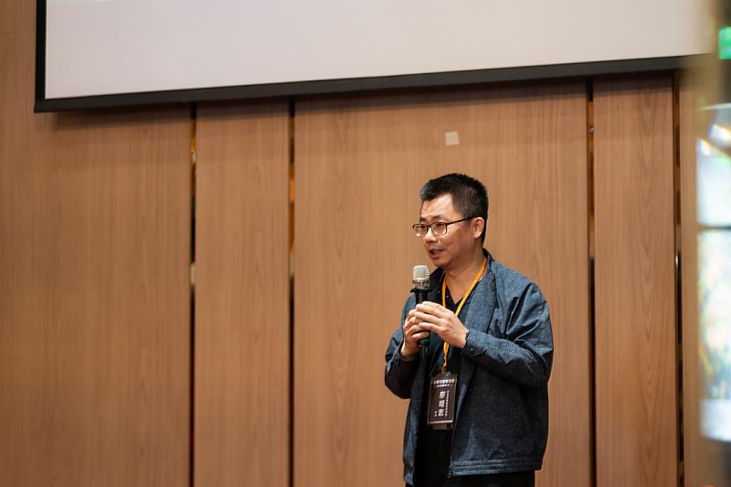 雲林縣動植物防疫所廖培志所長於會中致詞，分享政府單位對智慧養豬與科技防疫應用的期待。