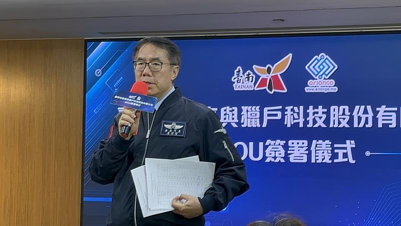黃偉哲市長致詞。