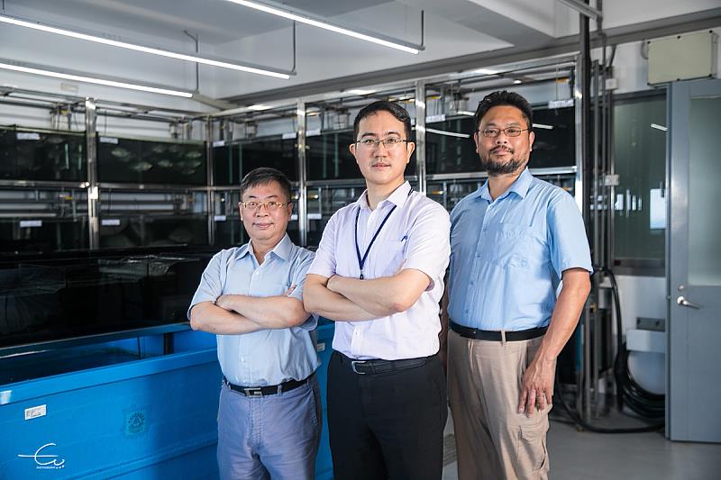 臺海大TABT團隊3位核心成員。（由左至右為龔紘毅副教授、黃章文副教授及徐德華副教授）