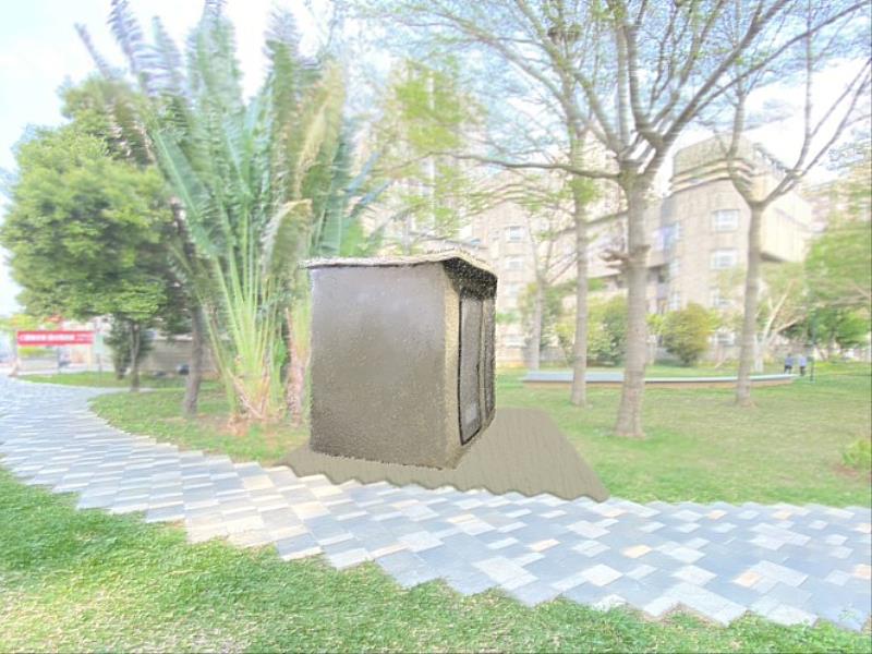 東區龍山公園增設公廁工程」模擬圖。