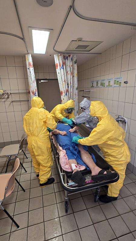 嘉義縣啟動毒化災害應變演練，保全醫療量能