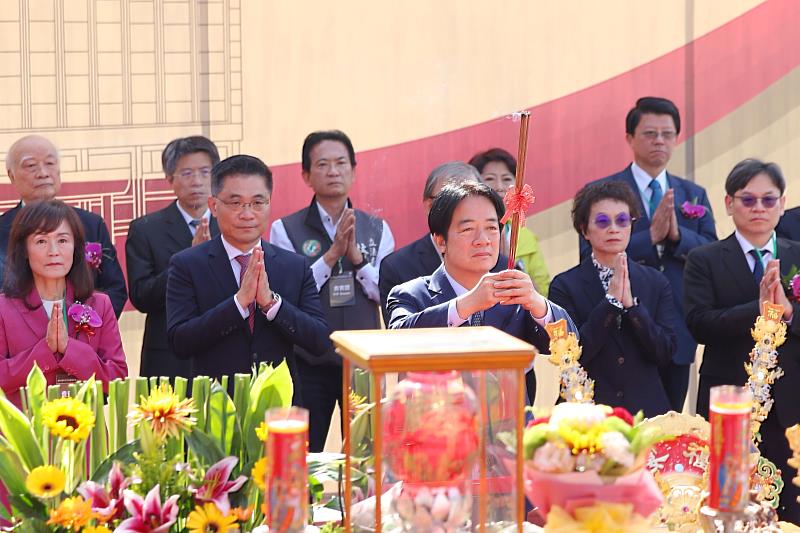 賴清德總統親臨主祭。