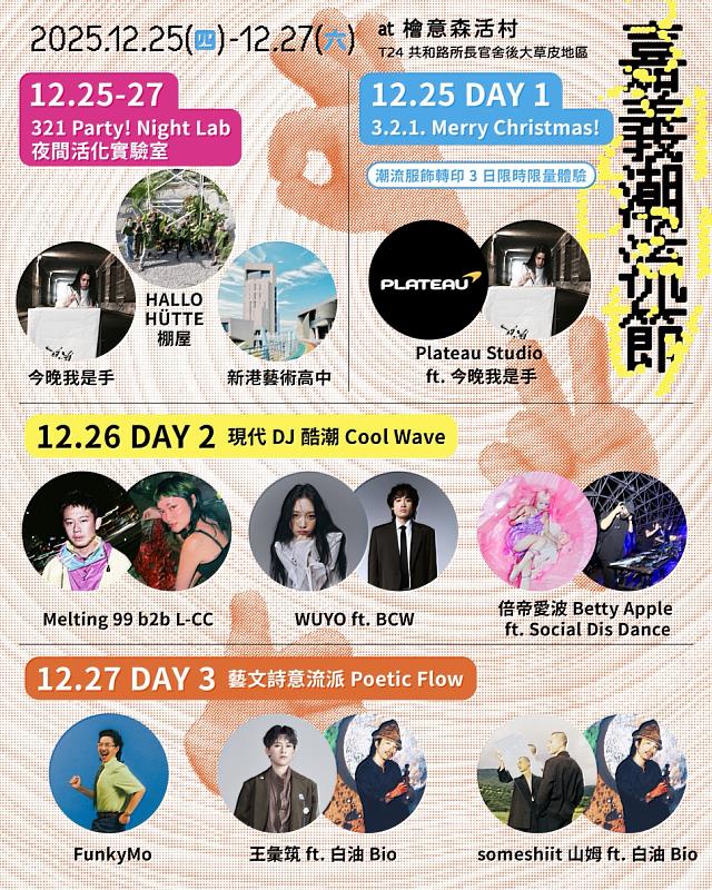 《321 Party! 嘉義潮流節》全卡司宣傳圖