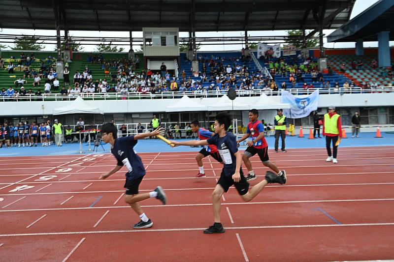 臺東縣國中小大隊接力賽今日熱鬧登場