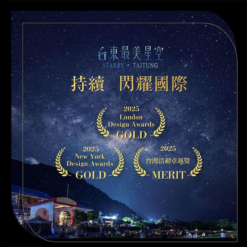 台東最美星空連奪英國.紐約設計金獎！