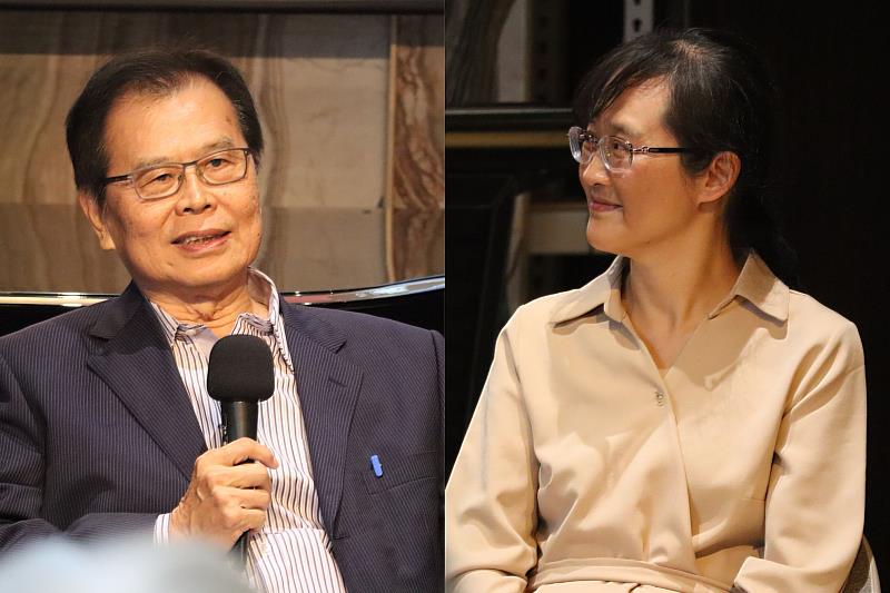 座談會與談人：臺灣師範大學教授莊坤良（左）、臺灣師範大學教授江學瀅（右）。