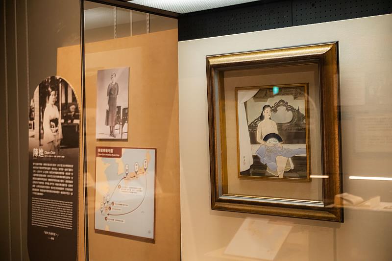 臺史博「轉機」特展展出畫家陳進的經典畫作〈洞房〉。