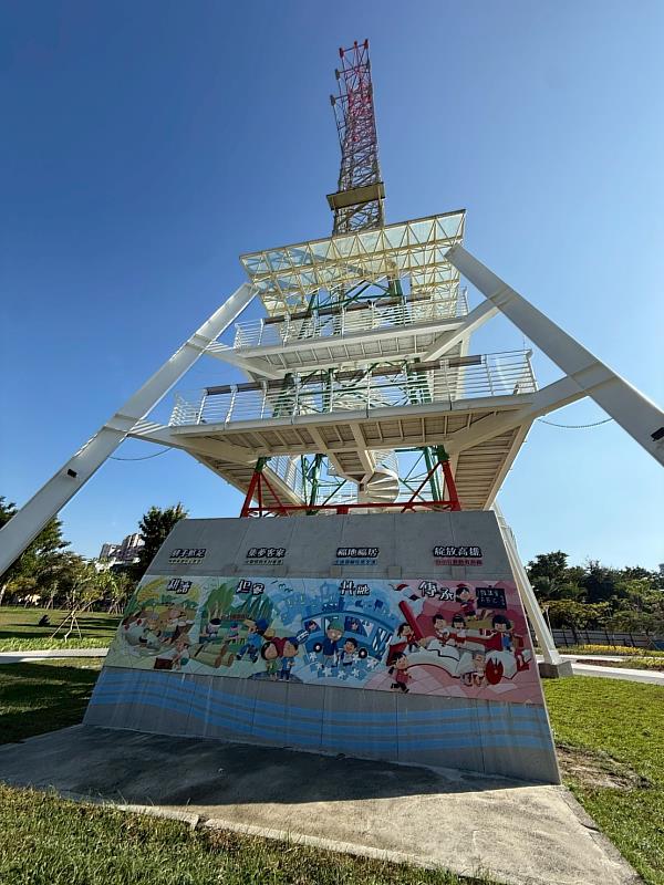 盤花公園的藝術牆。