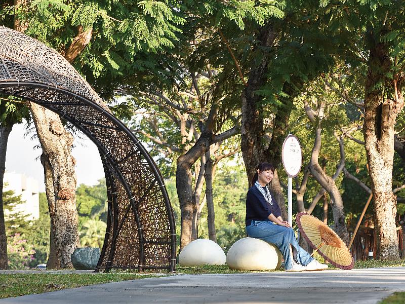 盤花公園的蟲包步道。