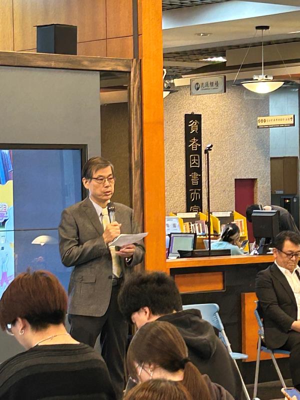 南臺科技大學副校長王振乾於「2025日本就業展」致詞，勉勵學生掌握日企優勢、勇敢接軌國際。