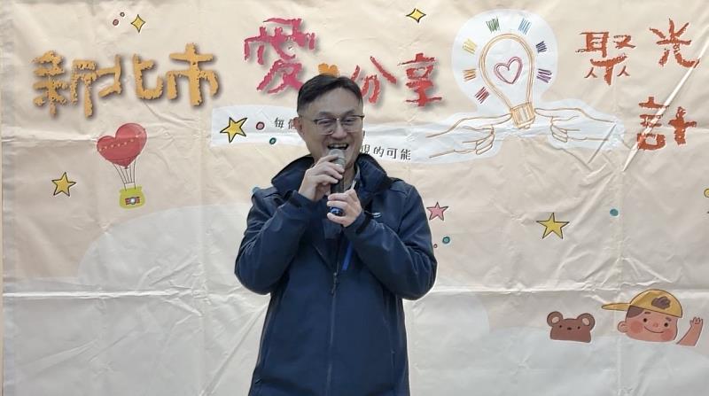 萬里大坪國小石啟宏校長致詞。