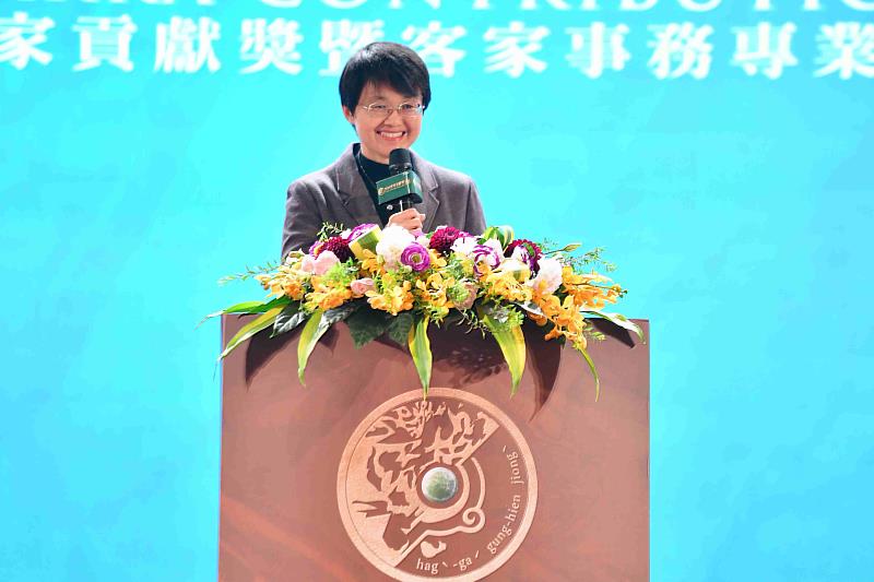 客委會主委古秀妃致詞。