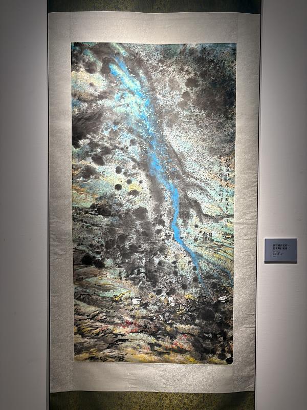 作品「深刻縱谷記痕-馬太鞍巨流後」