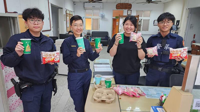 關山警感謝「好暖」！警察在第一線守歲護民安　在地業者暖心致贈慰問品力挺基層警力