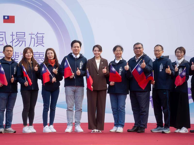 元旦升旗典禮大合照。