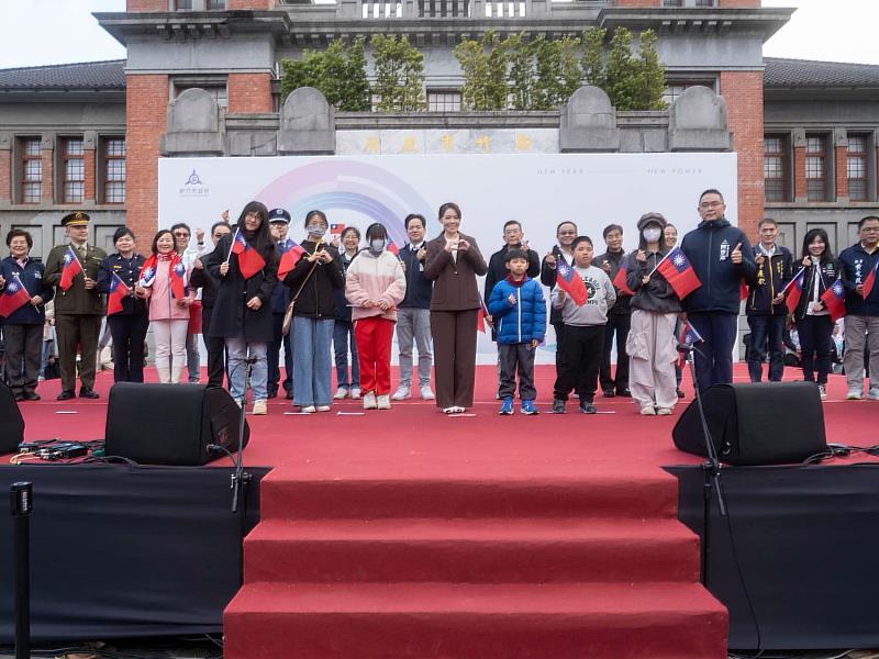 元旦升旗典禮大合照。