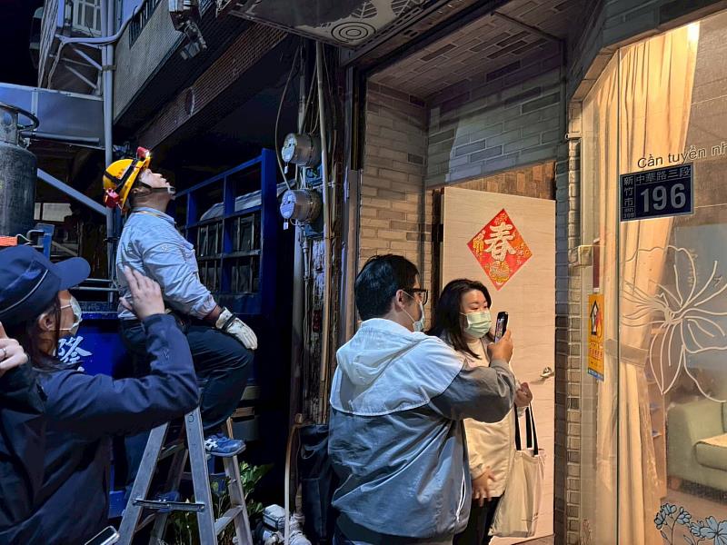 現場聯合稽查照片。