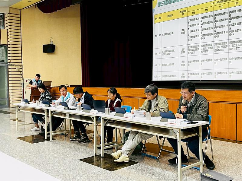 推動會委員針對第3期溫室氣體減量執行方案(草案)內容提出相關建議。