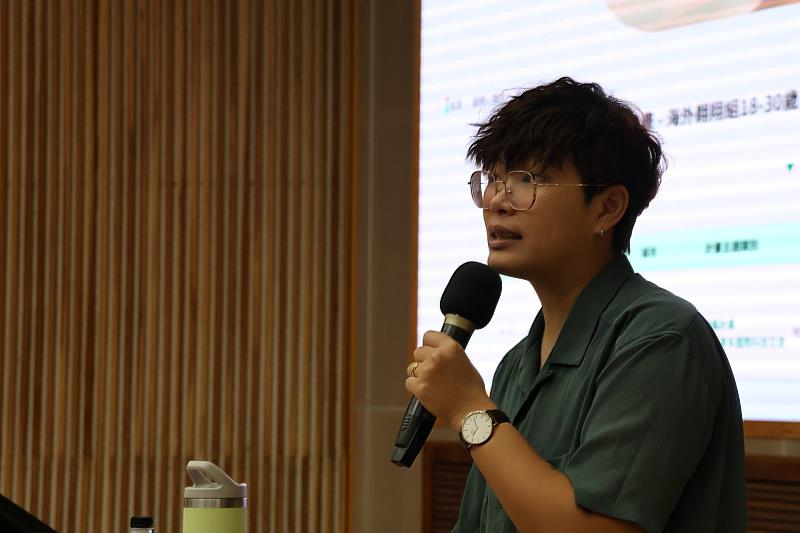 廖經理分享企業如何透過食物轉型推動溫柔但堅定的社會變革。