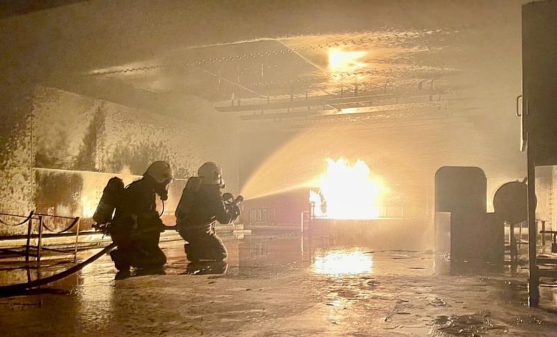 竹市114年義消模擬火場救災認證複訓 強化197位義消實戰力