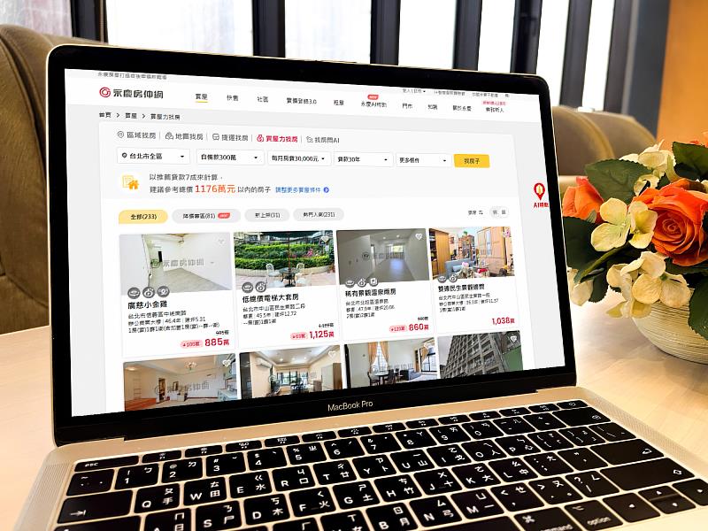 只要輸入自備款金額、每月可負擔的房貸支出等資訊，「買屋力找房」就會自動篩選符合總價預算的房屋。