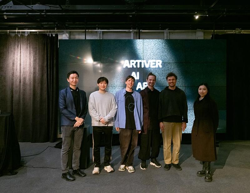 Artiver AI藝術展暨頒獎典禮合影。(照片/校方提供)