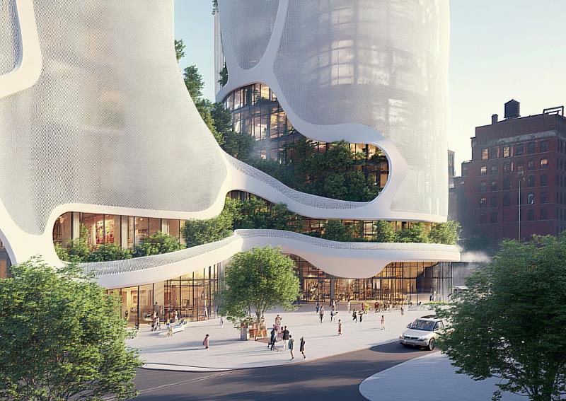 中國科大建築系學生黃培恩、林柏瑜、游旻諺之優勝作品Winner │ Fusing Heritage with Future。（照片/校方提供）