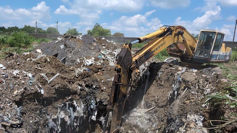 嘉義縣環保局跨域聯防 科技執法共同破獲跨縣市非法棄置集團