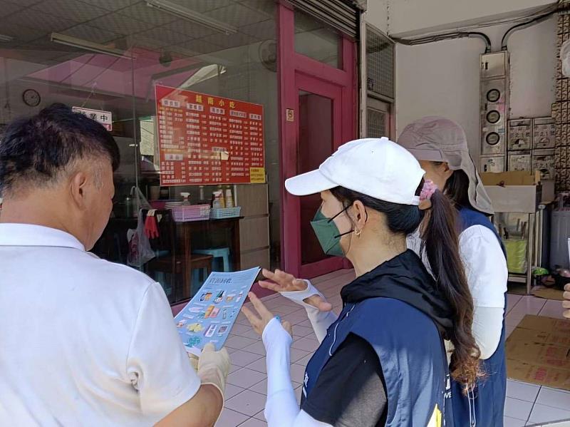 餐館及店家廚餘宣導。