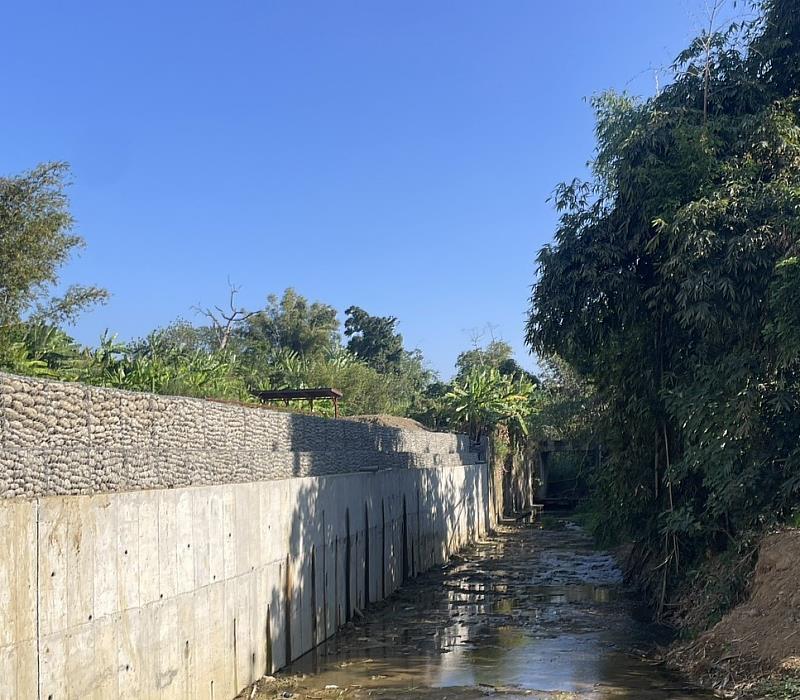 嘉市北排水上游圳頭里段護岸改善工程完工 提升區域排水安全