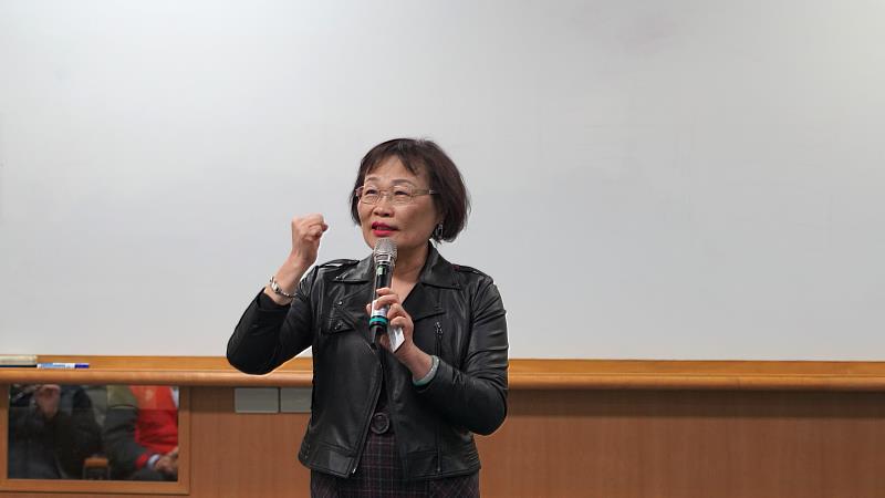 育達科技大學吳菊校長致詞。