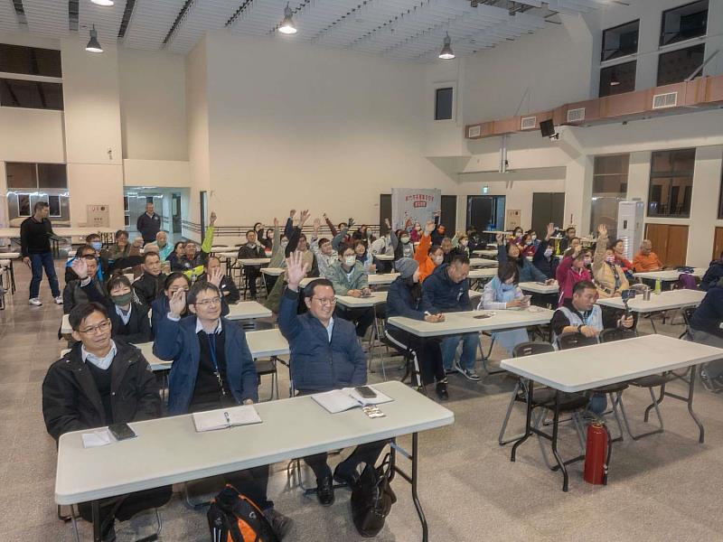 市長高虹安進行有獎徵答，民眾踴躍搶答。