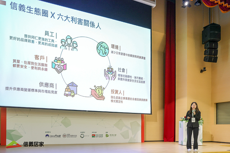 GRESB台灣年會暨永續不動產論壇與頒獎典禮中，以實際案例分享永續如何落實於日常居住生活。