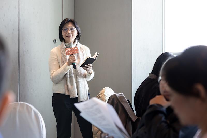 新北市美術館賴香伶館長分享2026年度新美館之展覽主軸。（新北市美術館提供，攝影：呂國瑋）