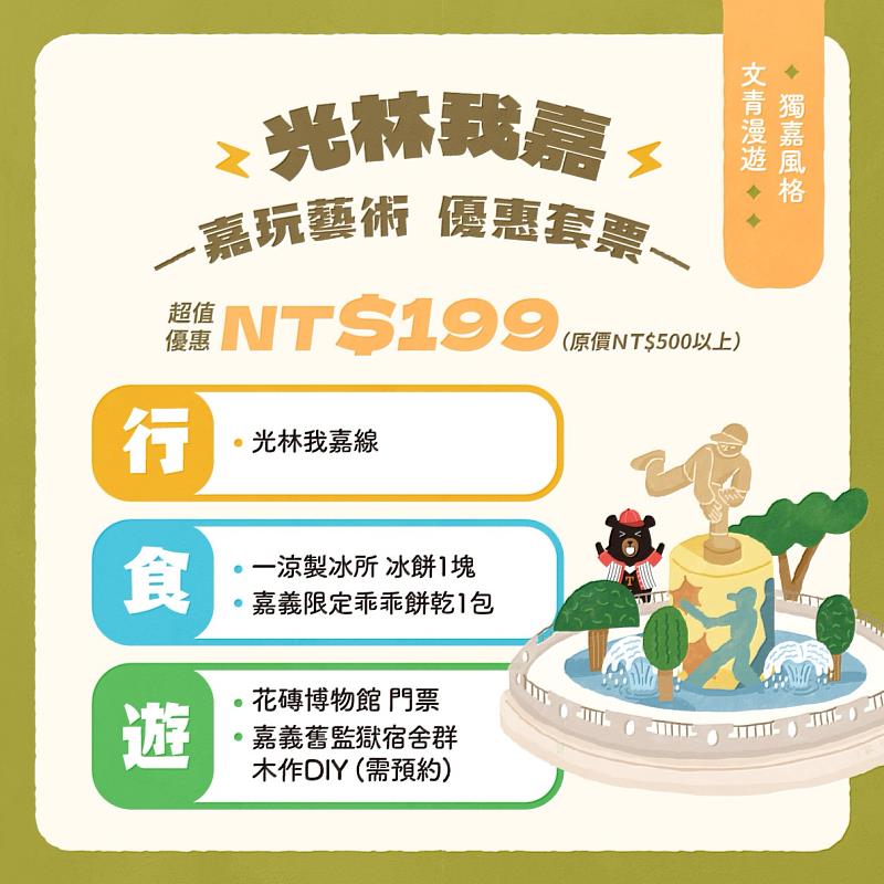 「馬不停蹄來嘉遊」小旅行登場 199元台灣好行套票同步開賣