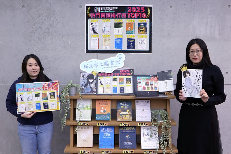 新北市2025年10大熱門閱讀排行榜由電影與小說雙棲的《全知讀者視角》奪冠。