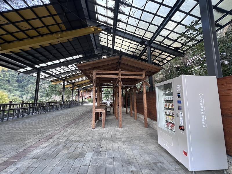 八仙山國家森林遊樂區自動販賣機。（照片：林業及自然保育署臺中分署）