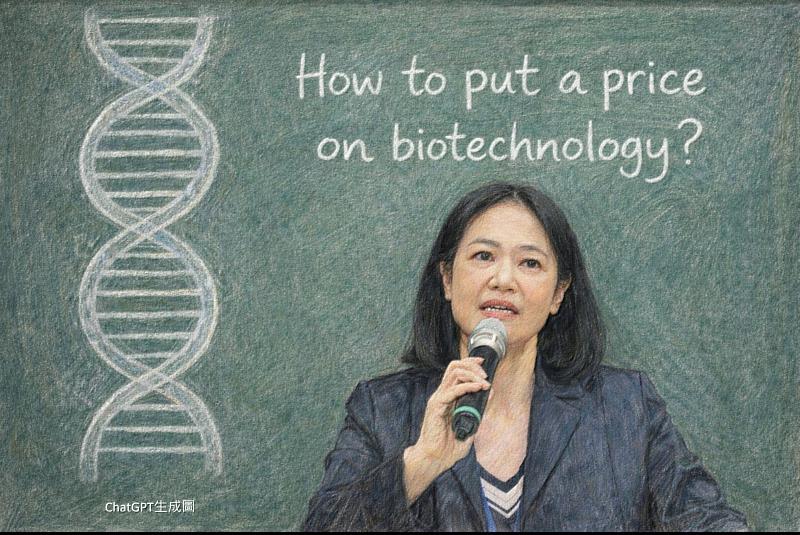 孫智麗分享「生醫研發成果評價原理及方法」。