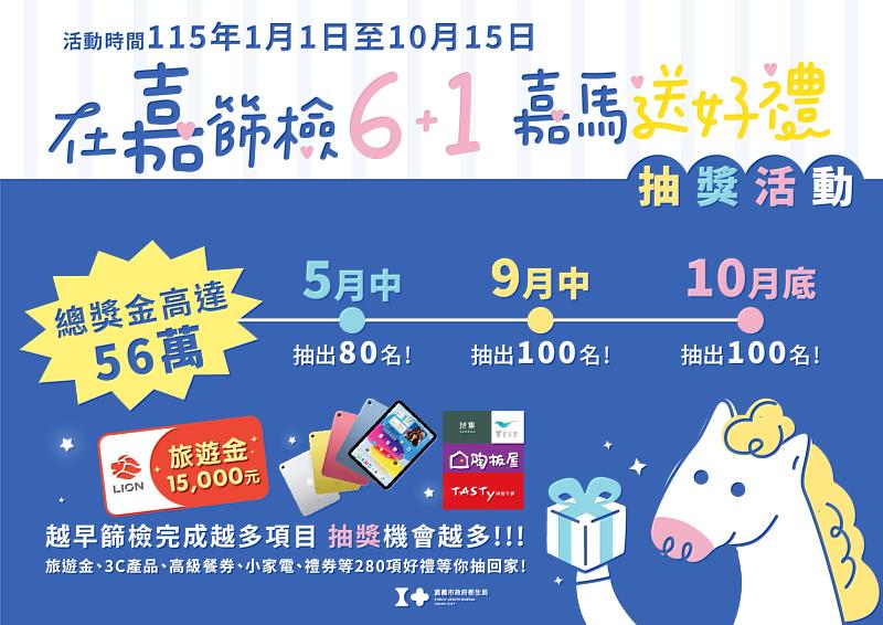 篩檢即可抽好禮