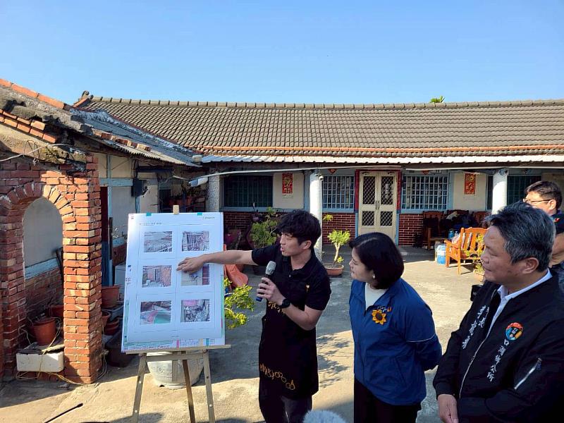 伊甸與雲林縣長張麗善分享修繕成果。