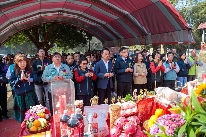中埔鄉嘉182線禮成橋改建工程動土