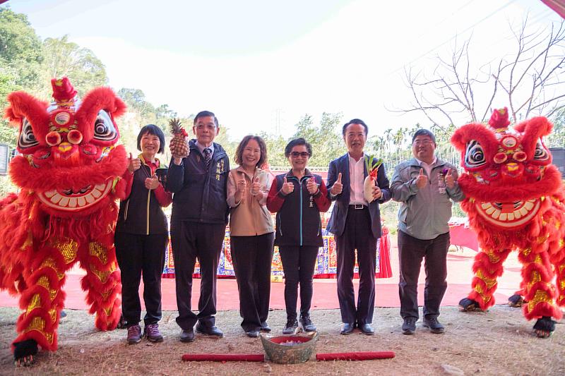 中埔鄉嘉182線禮成橋改建工程動土