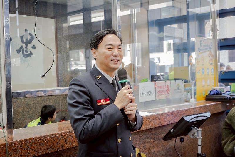 消防局長李世恭致詞。