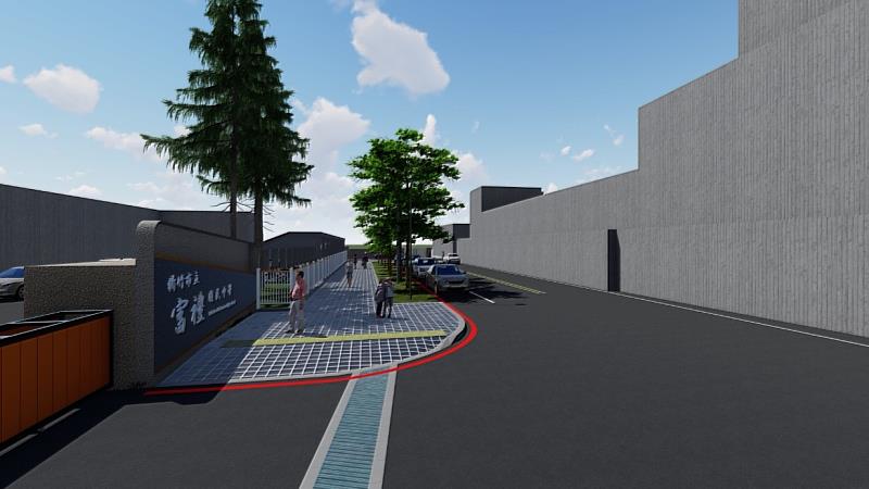 富禮國中通學步道完工模擬圖