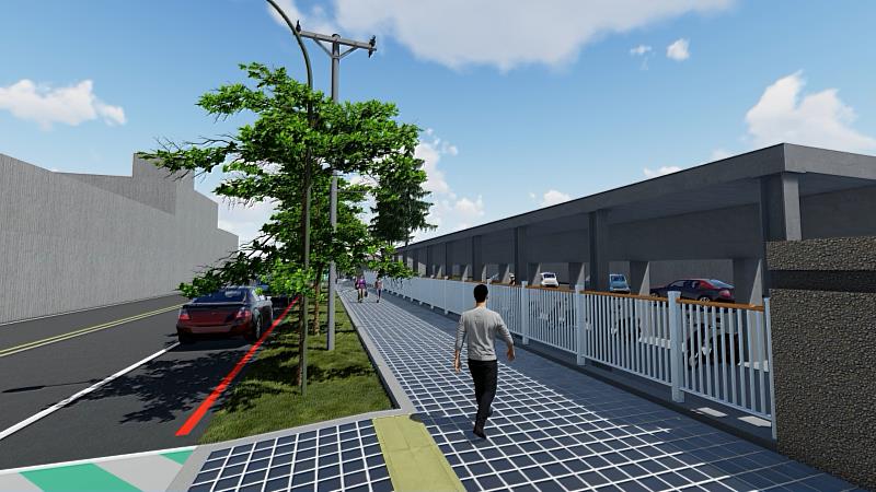 富禮國中通學步道完工模擬圖