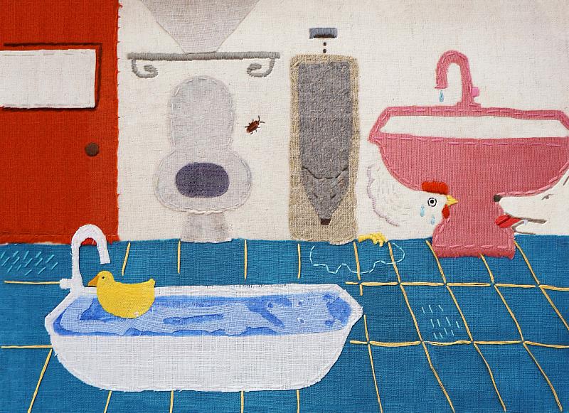 Huang’s selected work, titled Hide and Seek, tells the story of a hen named Little White who quietly slips out of her home while her family is not paying attention.