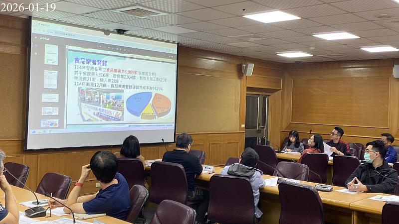 臺東縣政府召開115年第1次食安會報 跨局處聯手守護縣民健康